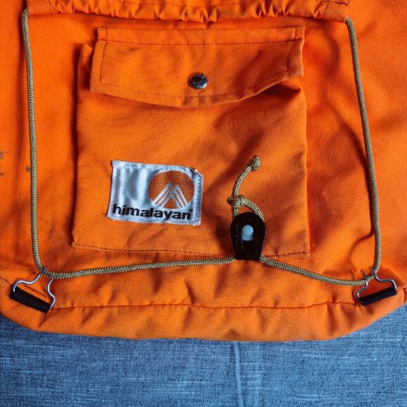 Vintage Himalayan Industries Hunting Backpack Small Game Bag Orange Hi Vis - Picture 6 of 16